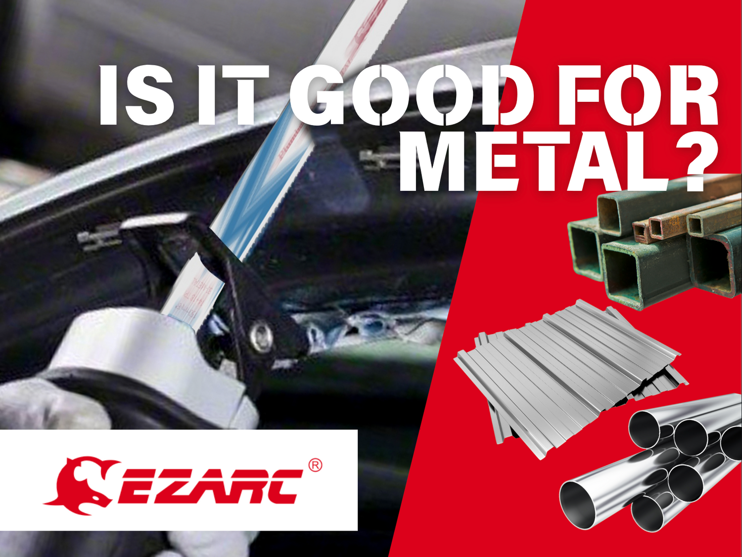 a carbide reciprocating saw blade cutting through