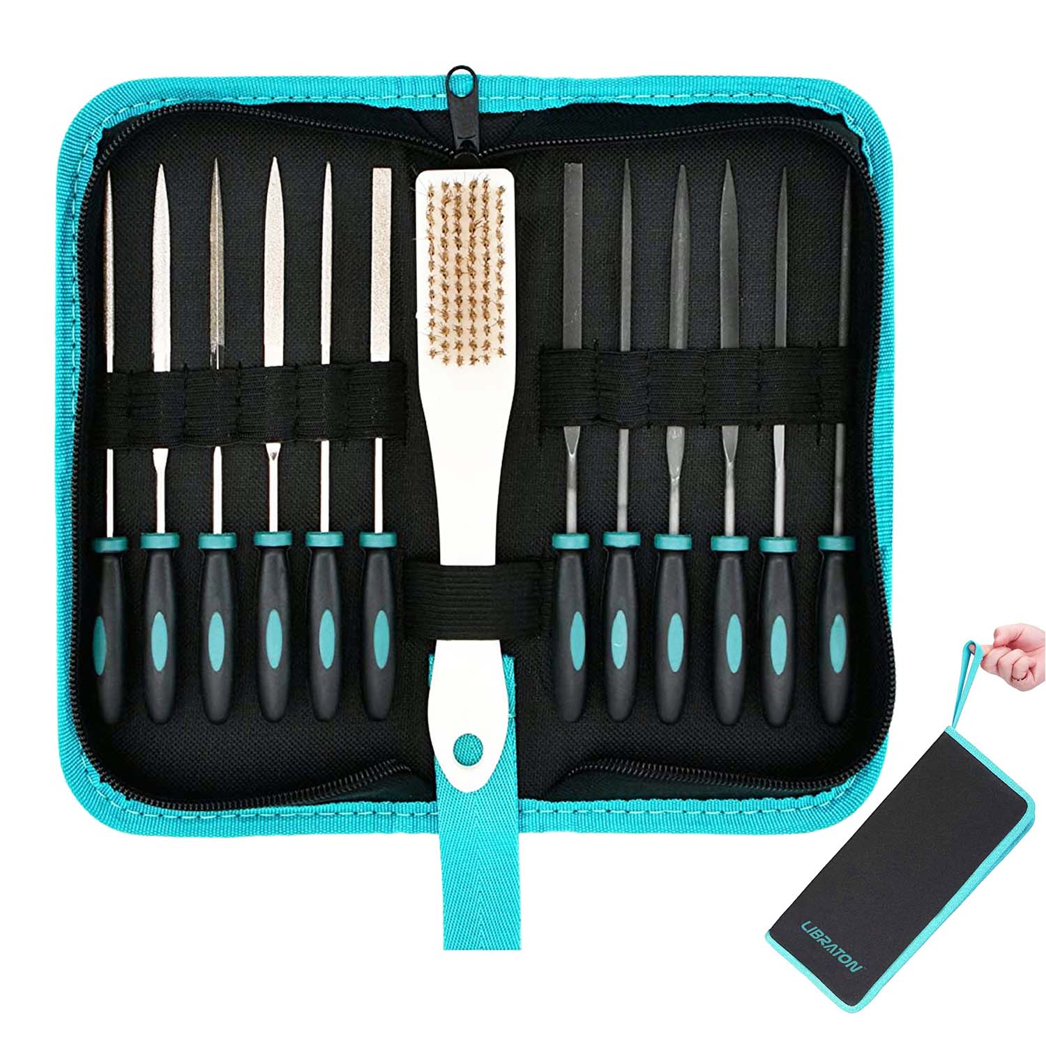 Libraton 13PCS Precision Needle & Diamond File Set
