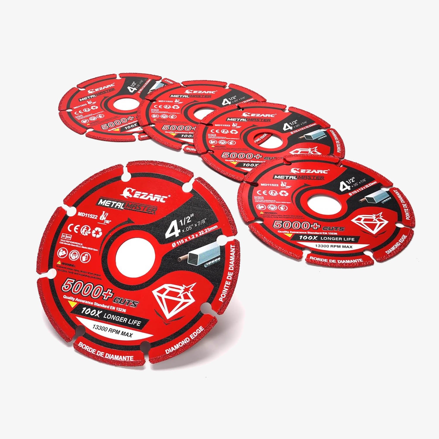 Diamond Metal Cutting Wheel For Rebar/Steel/Iron/Inox - EZARC Tools