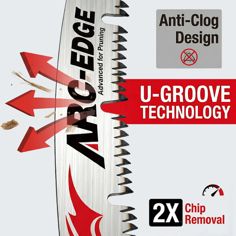 Tree Trimming/Wood Cutting – ProCut U-Groove Arc Edge Pruning Reciprocating Saw Blade