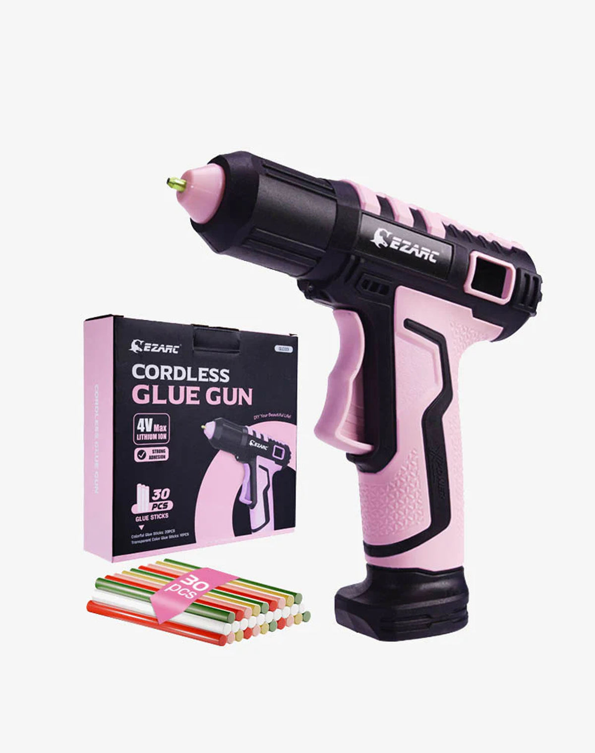 EZARC Cordless Lithium Battery Glue Gun with 30 Hot Glue Sticks - EZARC Tools