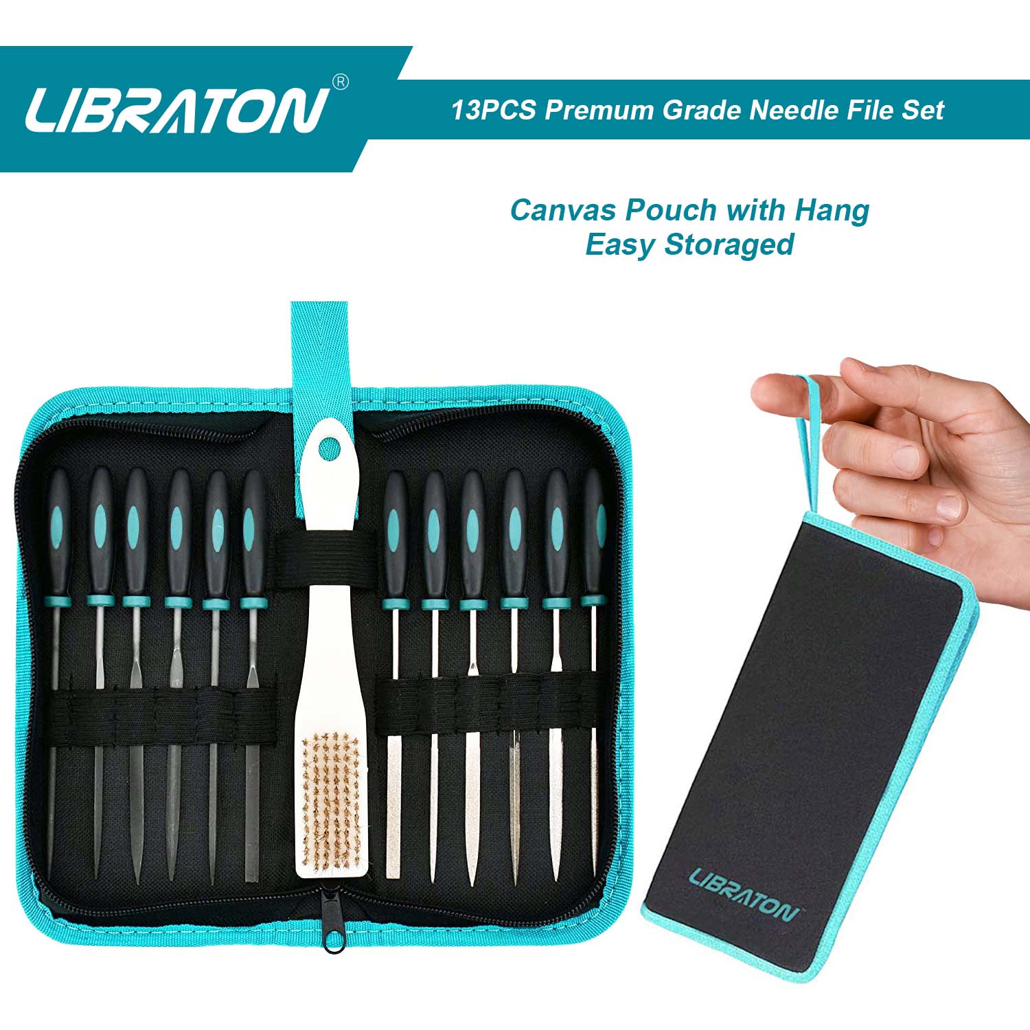 Libraton 13PCS Precision Needle & Diamond File Set