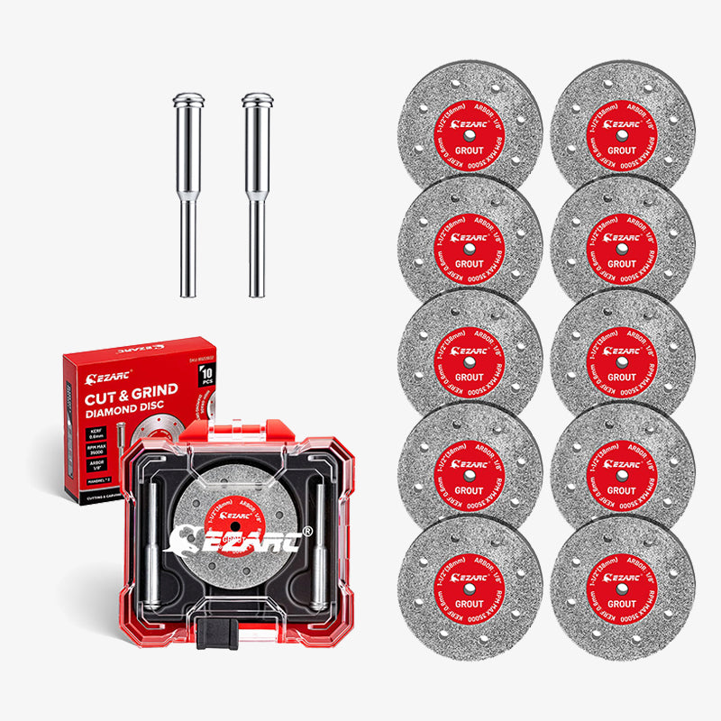 1-1/2 Inch Diamond Cutoff Wheel, 0.6mm Ultra-Thin Kerf, Tile & Glass Cutting Disc for Rotary Tools