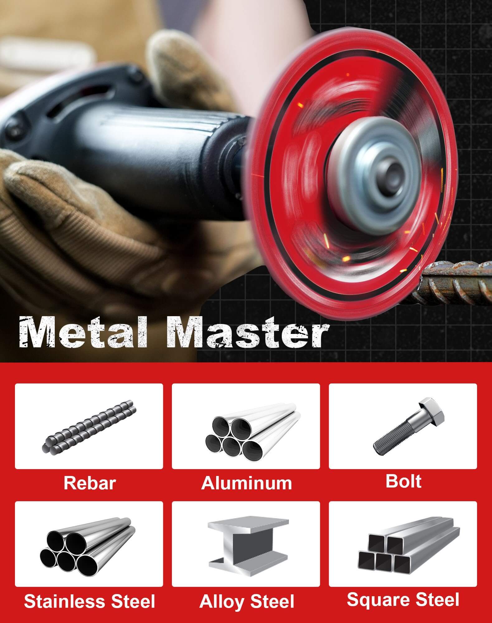 3 in. Diamond Metal Cutting Wheel  For Rebar/Steel/Iron/Inox
