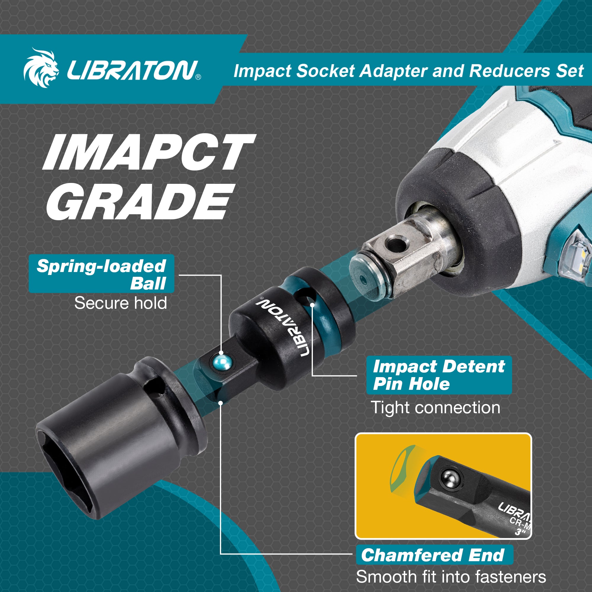 LIBRATON Rivet Gun Kit – Heavy Duty Hand Riveter with 80 Rivets & 4 Drill Bits