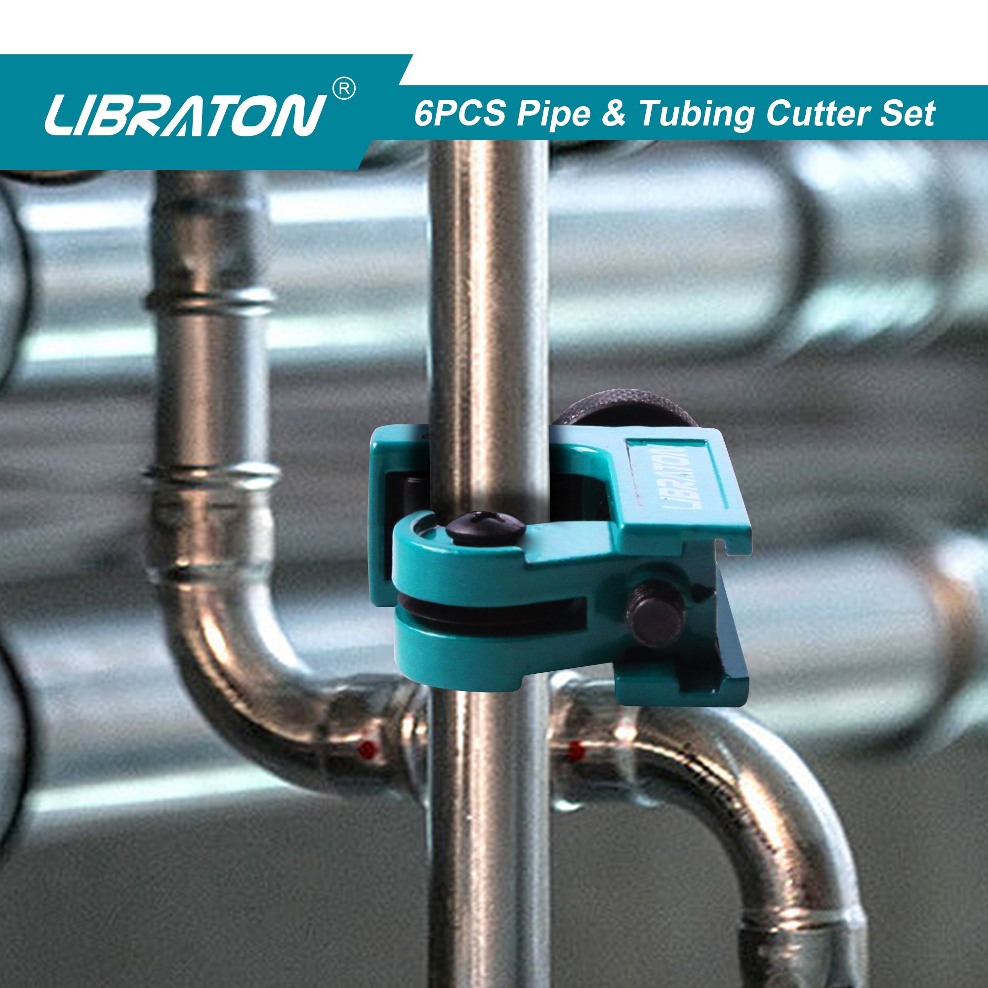 Libraton PVC/PEX Cutter Set – 1/8"–1-5/8", Spare Blade & PTFE Tape