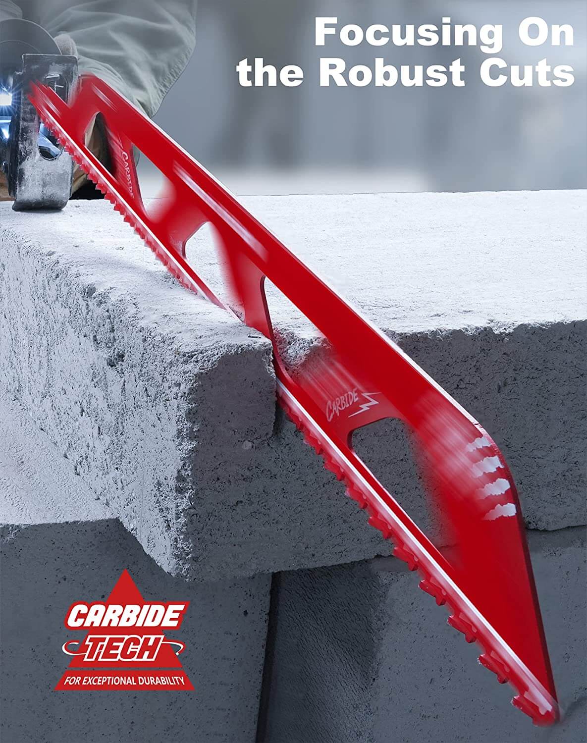 12 & 18 Inch Carbide Demolition Masonry Reciprocating Saw Blade For Cutting Brick,Concrete - EZARC Tools
