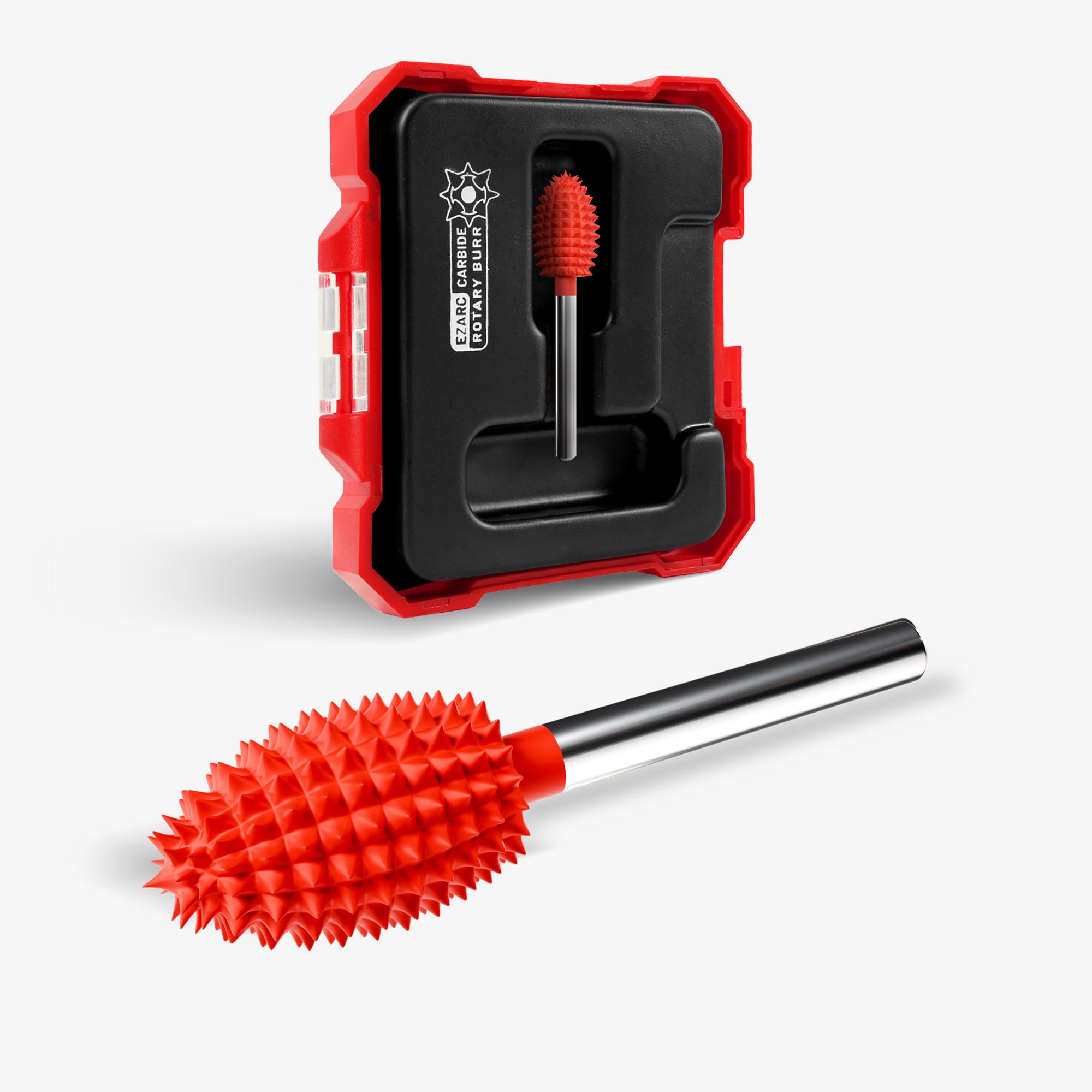 Extra-Coarse Tungsten Carbide Rotary Burr Set with Case For Wood Carving and Fast Material Removal - EZARC Tools