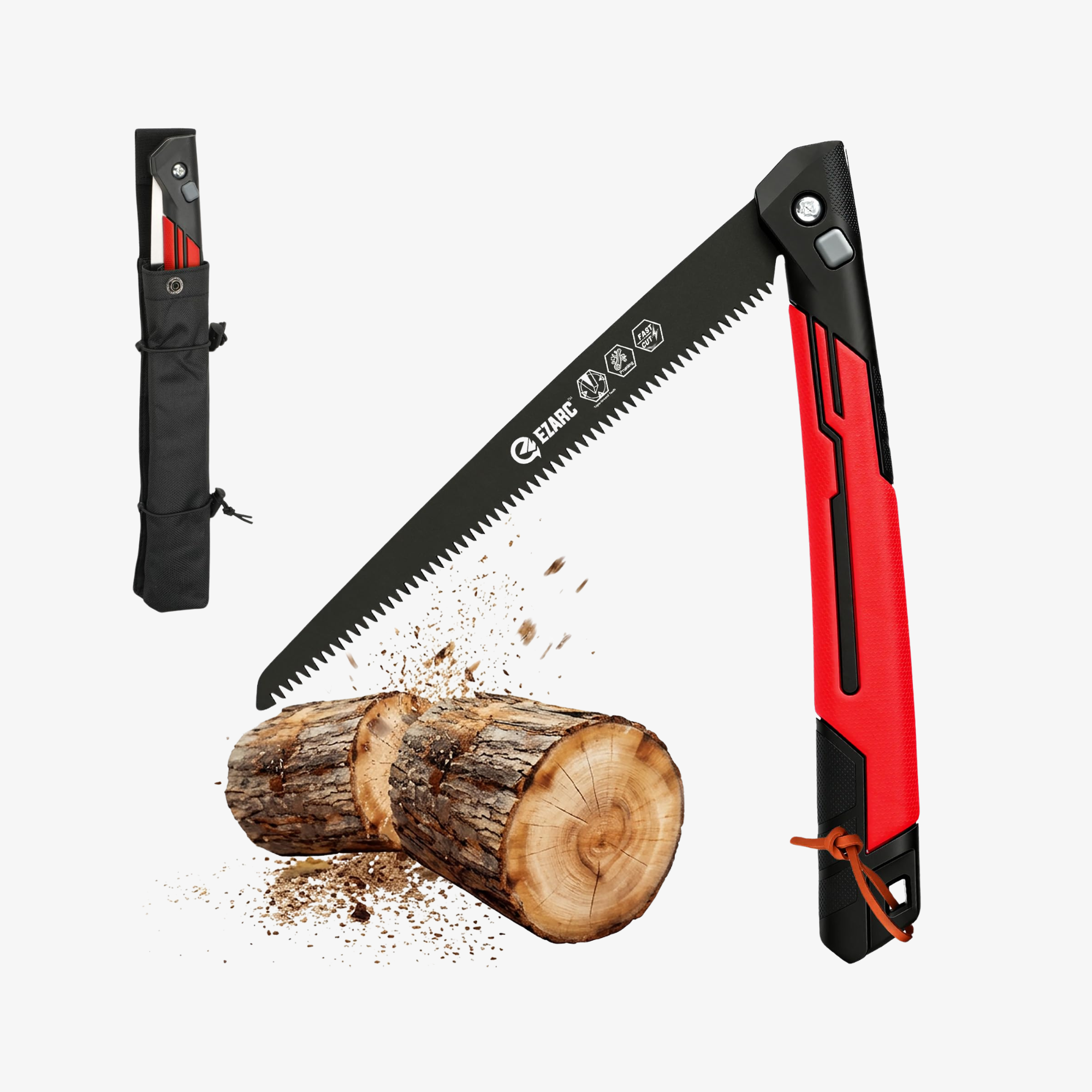 10.5 Inch Folding Pruning Saw, Hand Saw with Storage Pouch