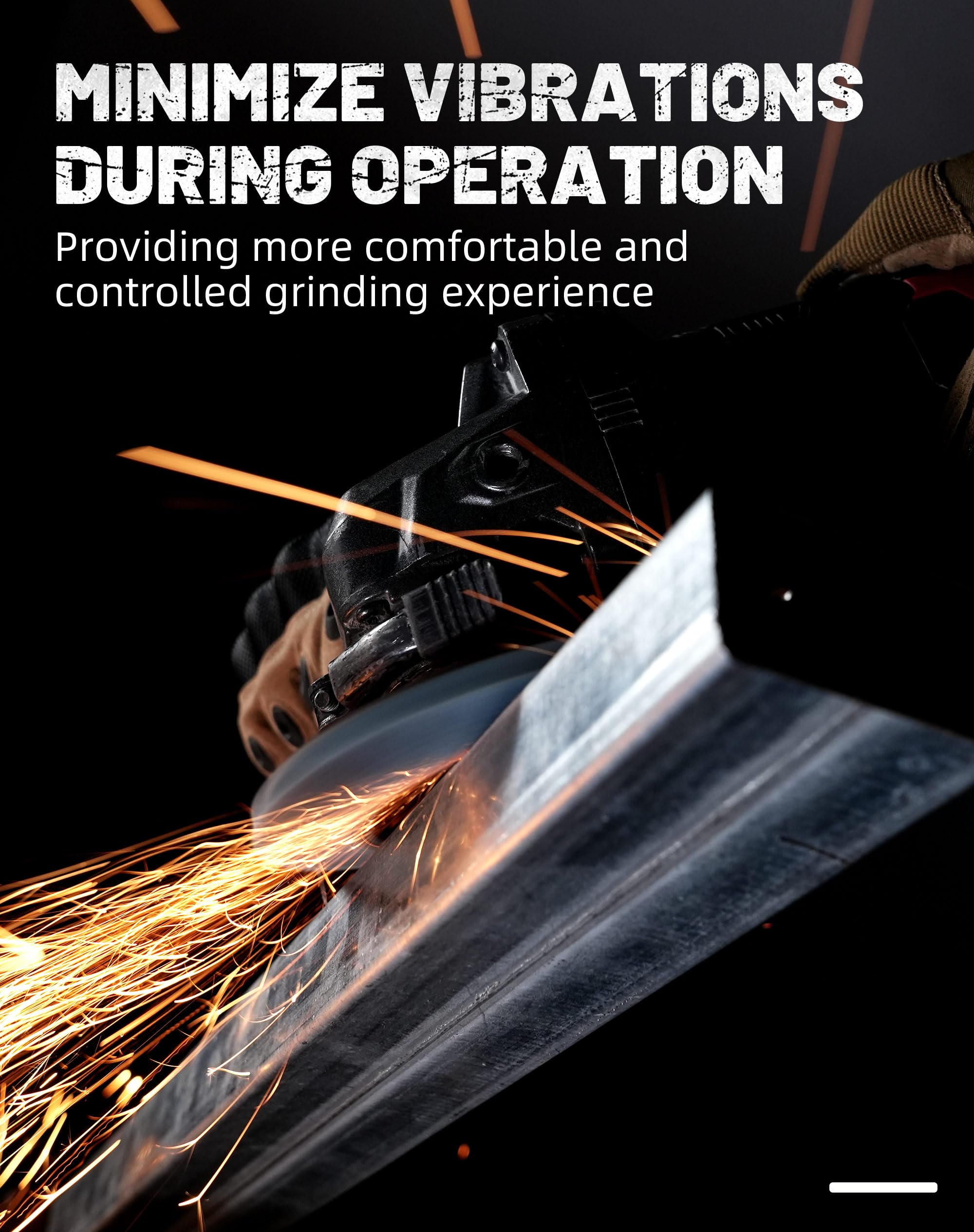 4-1/2 In. T27 High Density Flap Discs for Angle Grinder, Zirconia Sanding, Grinding & Rust Removal