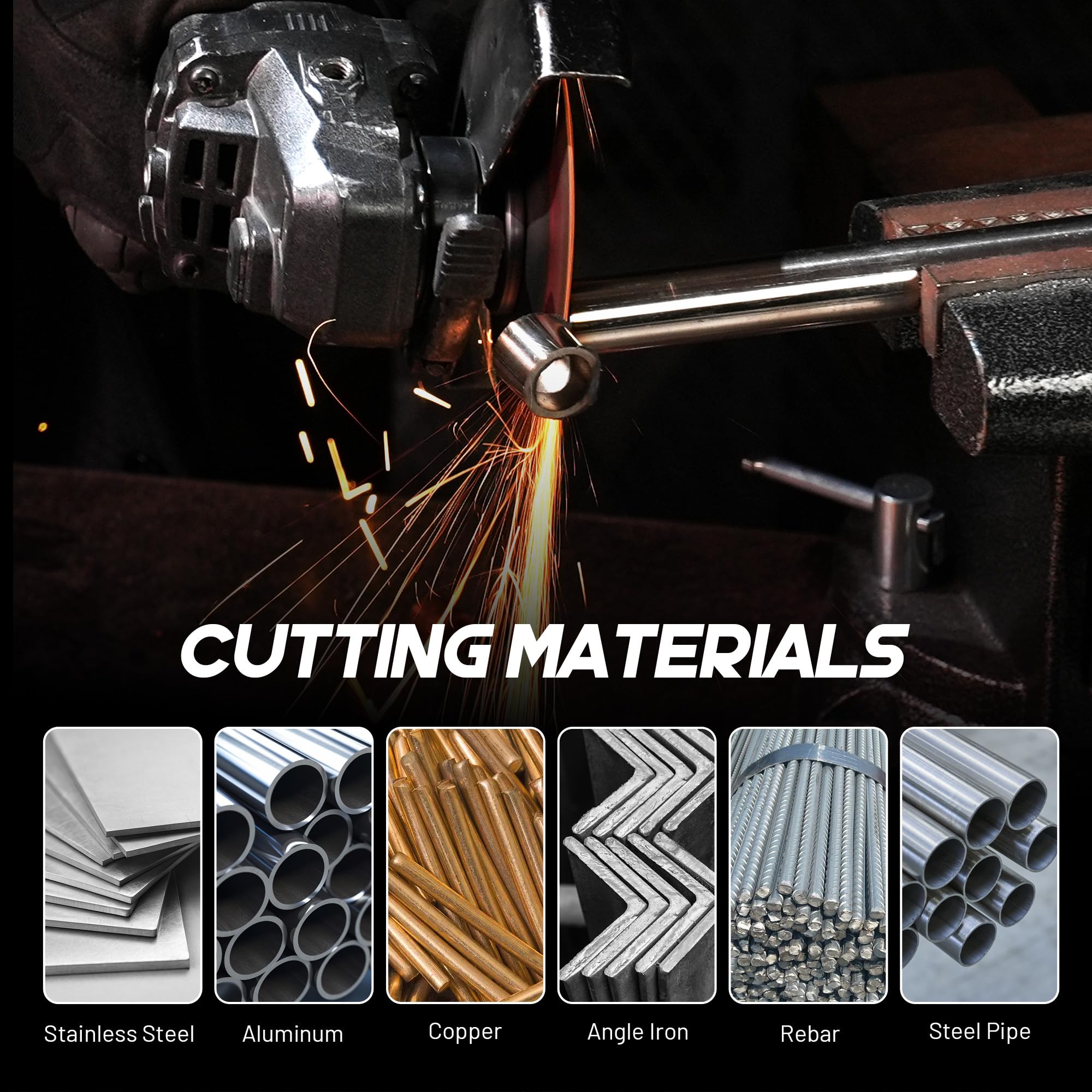 EZARC 4.5" Ultra Thin Cut Off Wheels 25-Pack for Metal & Stainless Steel