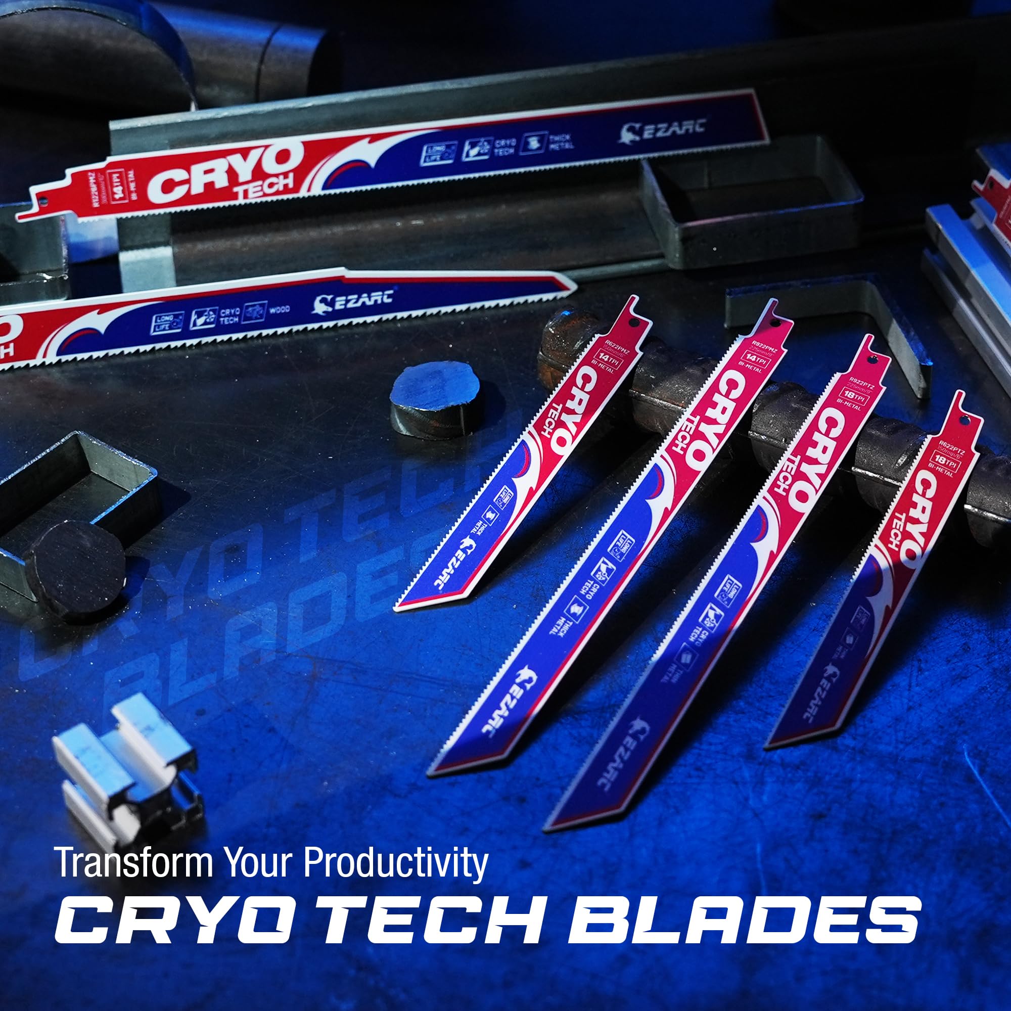 Metal Cutting - Cryo Tech Sabre Bi-Metal, 6/9 in, 14 TPI Reciprocating Saw Blade