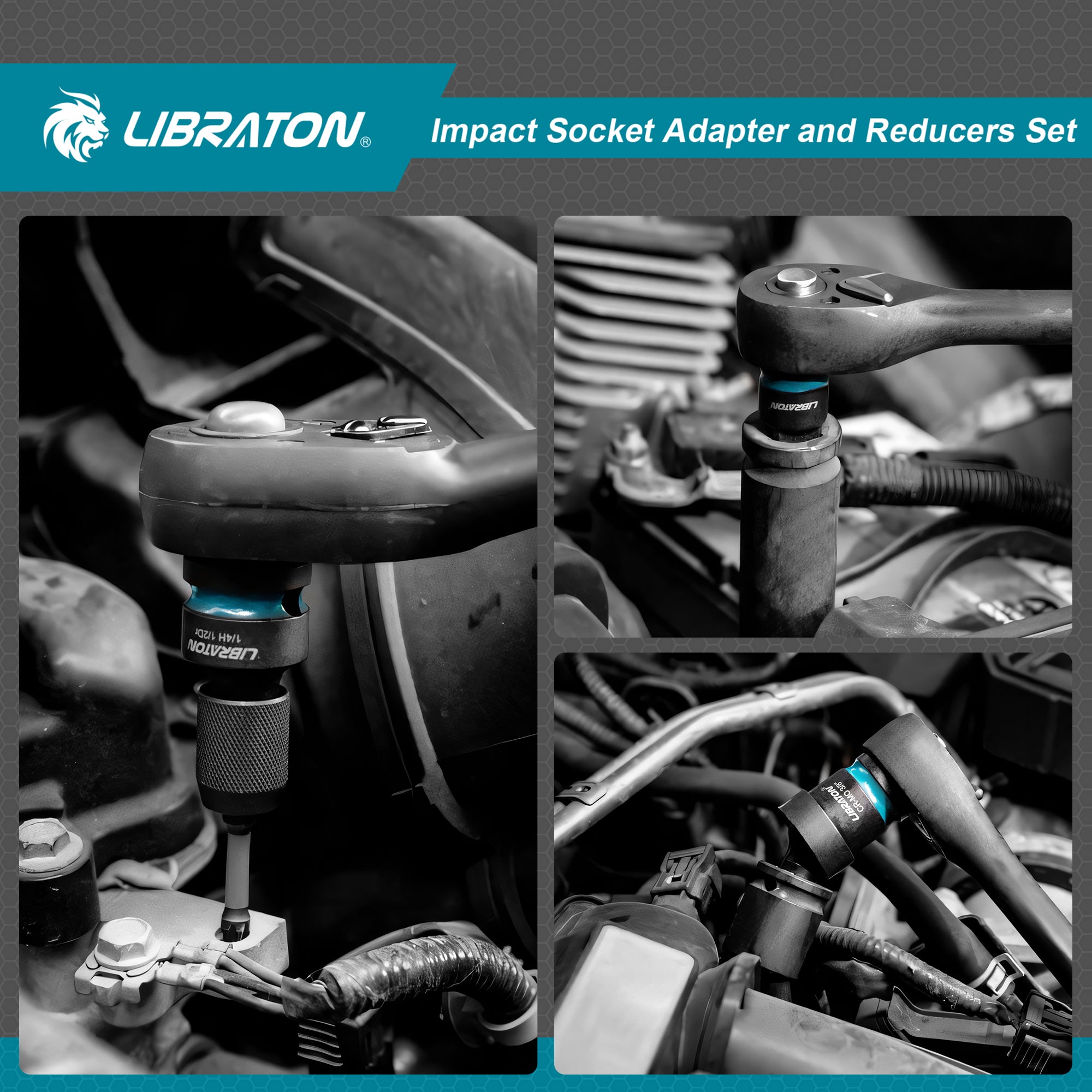 LIBRATON Rivet Gun Kit – Heavy Duty Hand Riveter with 80 Rivets & 4 Drill Bits