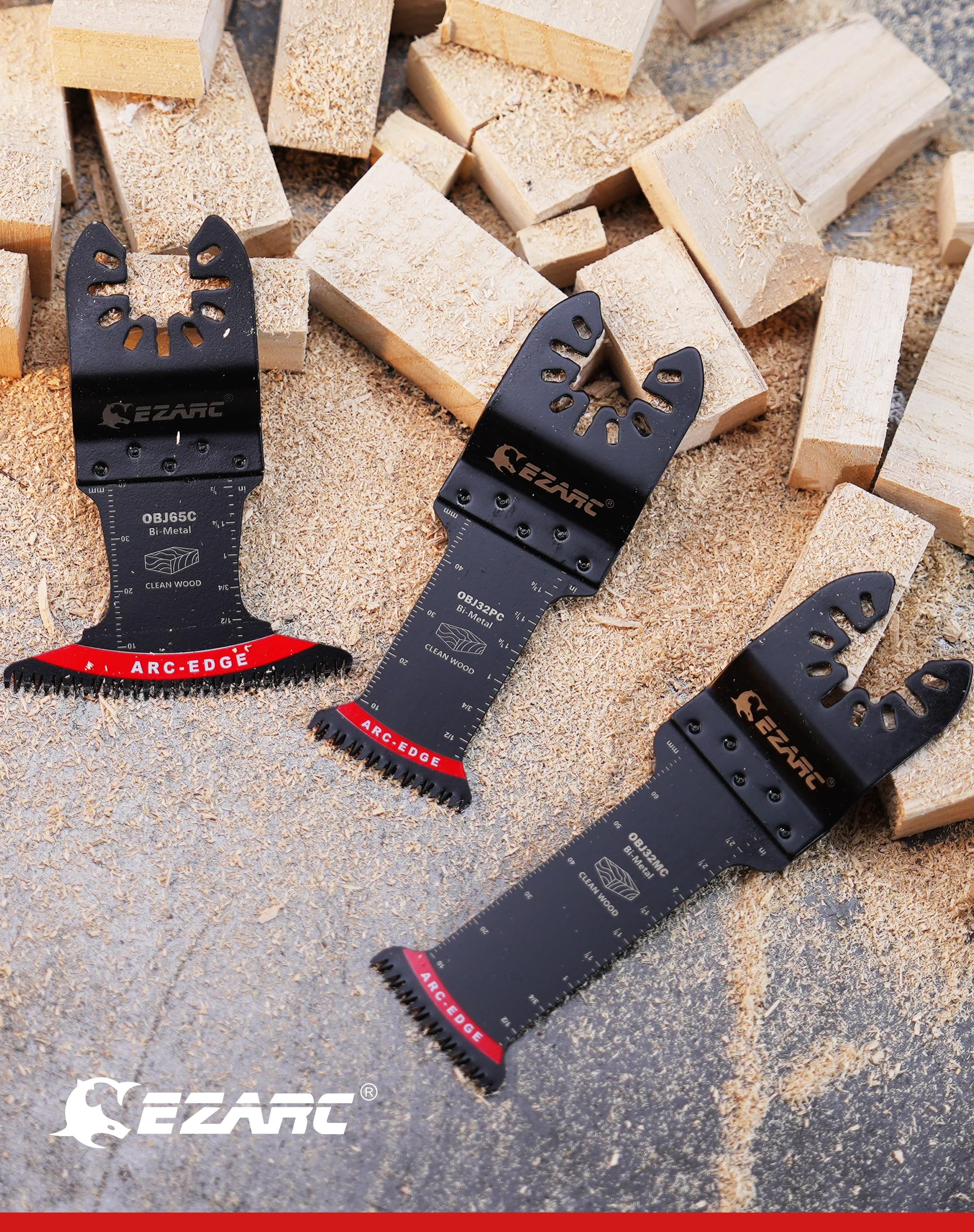 Extra-Long Arc-Edge Bi-Metal Japanese Tooth Oscillating Multi Tool Blade - EZARC Tools