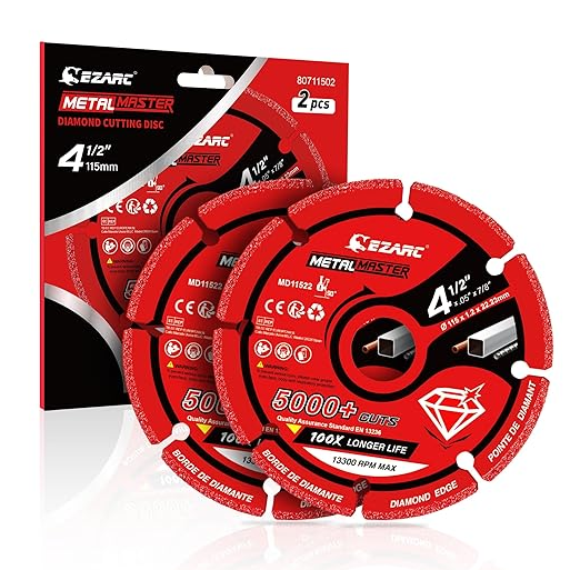 Diamond Metal Cutting Wheel For Rebar/Steel/Iron/Inox - EZARC Tools