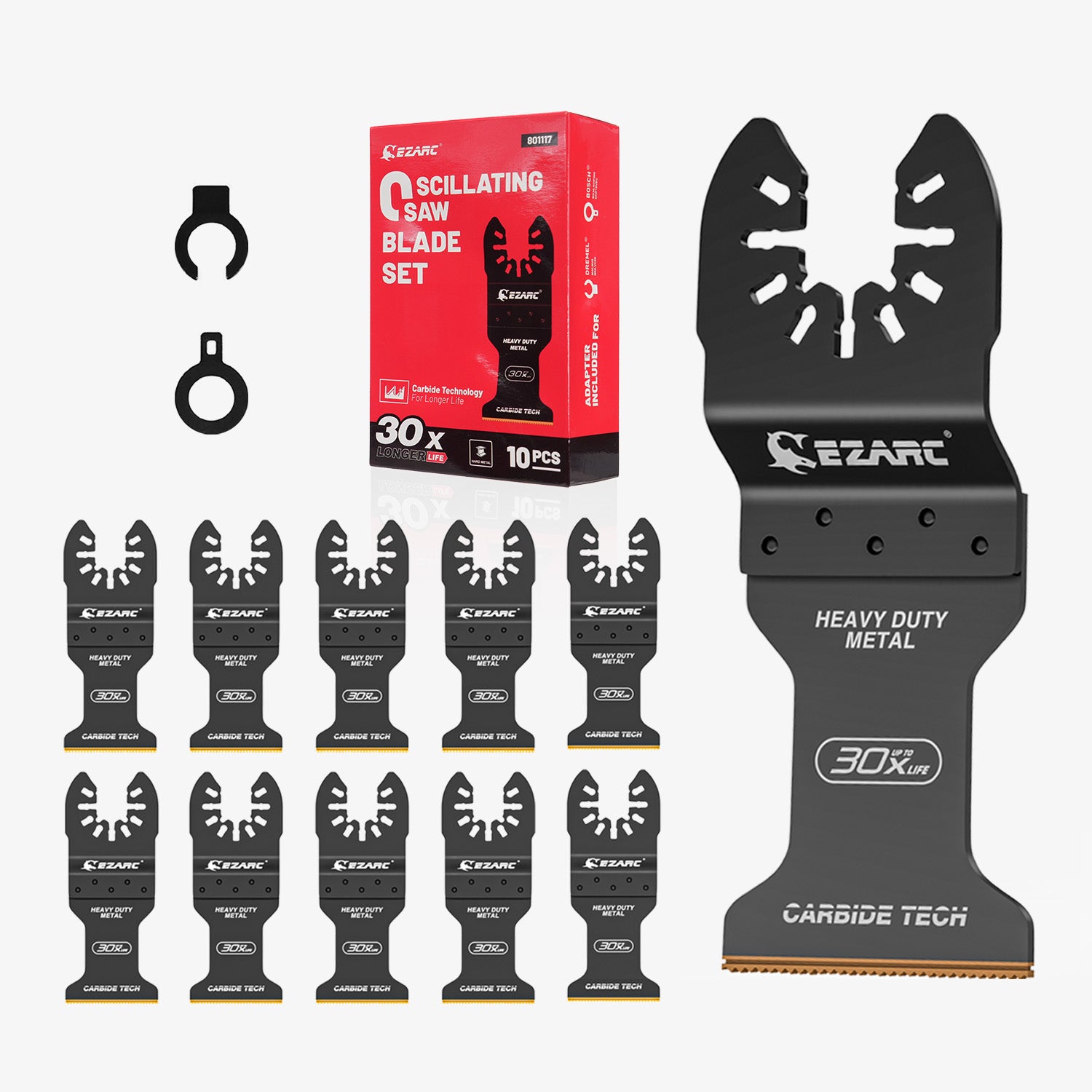 Carbide Oscillating Blade For Hardened Metal/Bolts,OIC34A - EZARC Tools