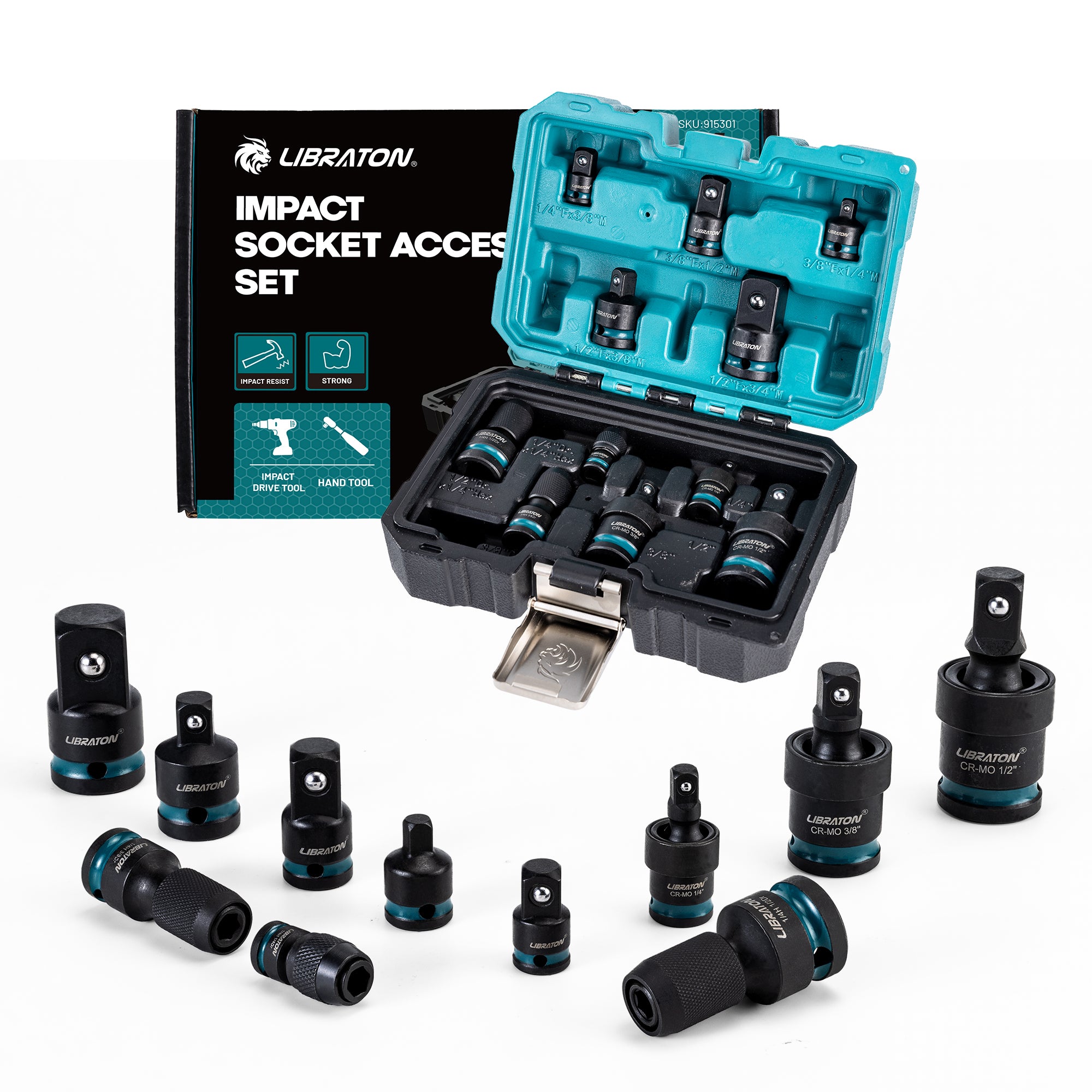 LIBRATON Rivet Gun Kit – Heavy Duty Hand Riveter with 80 Rivets & 4 Drill Bits