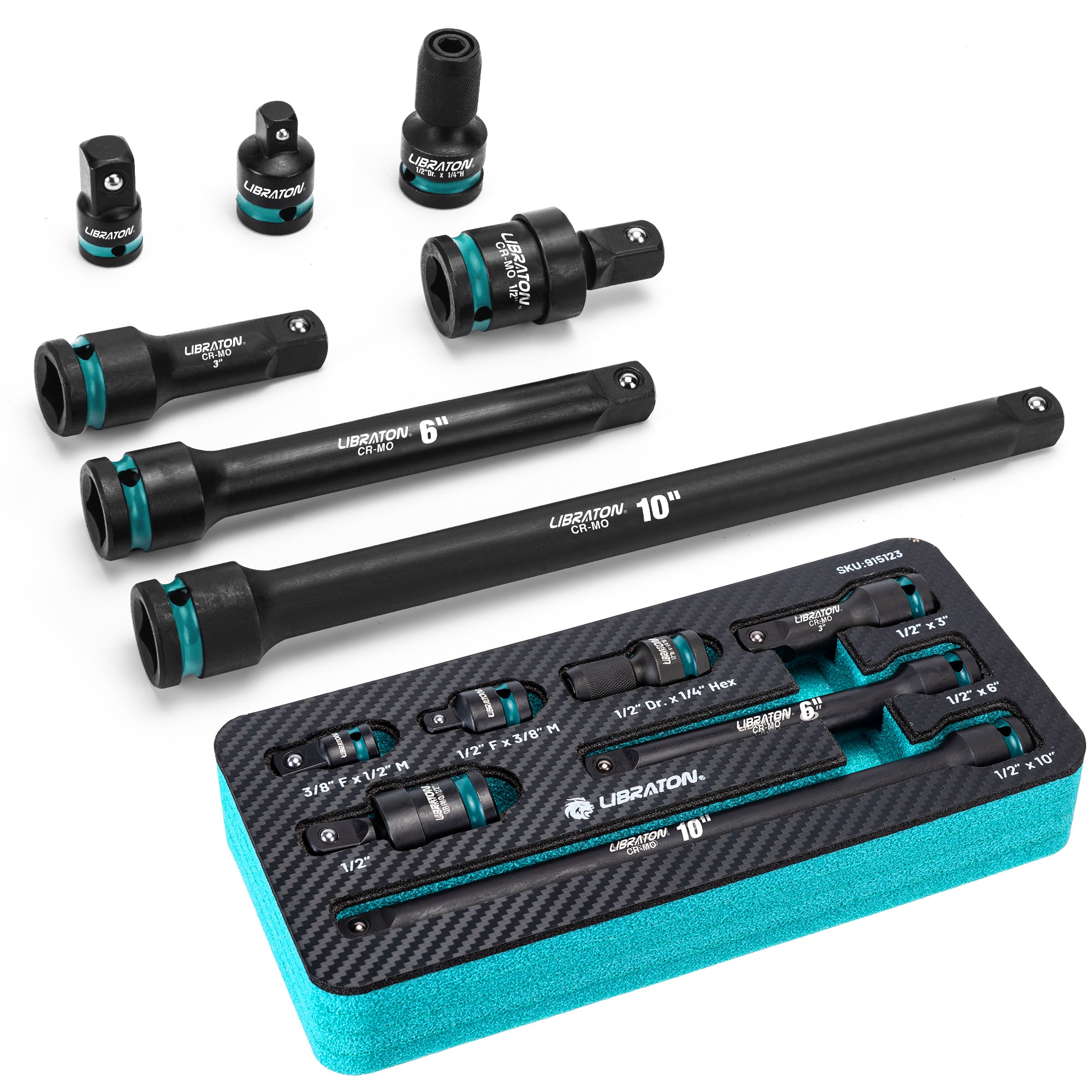 LIBRATON 7PCS Impact Socket Adapter Set