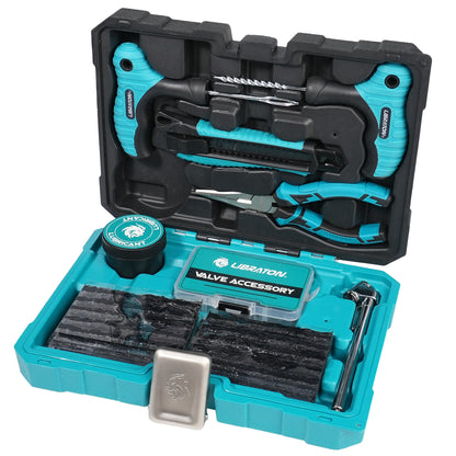LIBRATON Tire Plug Kit, 78PCS Tire Repair Kit, Professional Tire Patch Kit