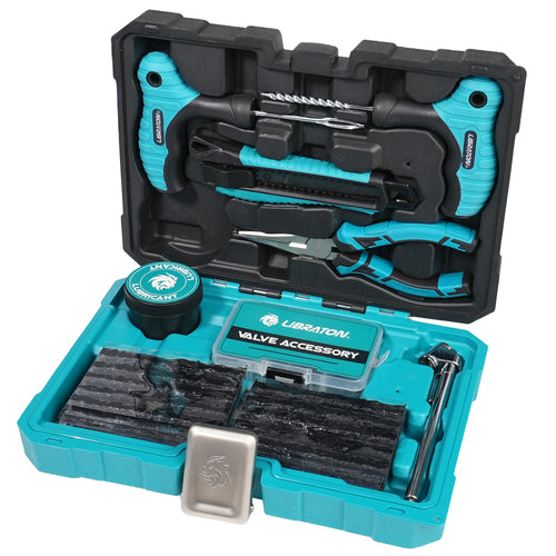 LIBRATON Tire Plug Kit, 78PCS Tire Repair Kit, Professional Tire Patch Kit