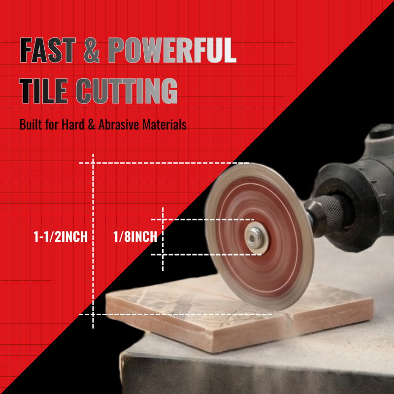 EZARC 1.5" Diamond Cutting Discs for Tile, Glass & Ceramic (3pcs)