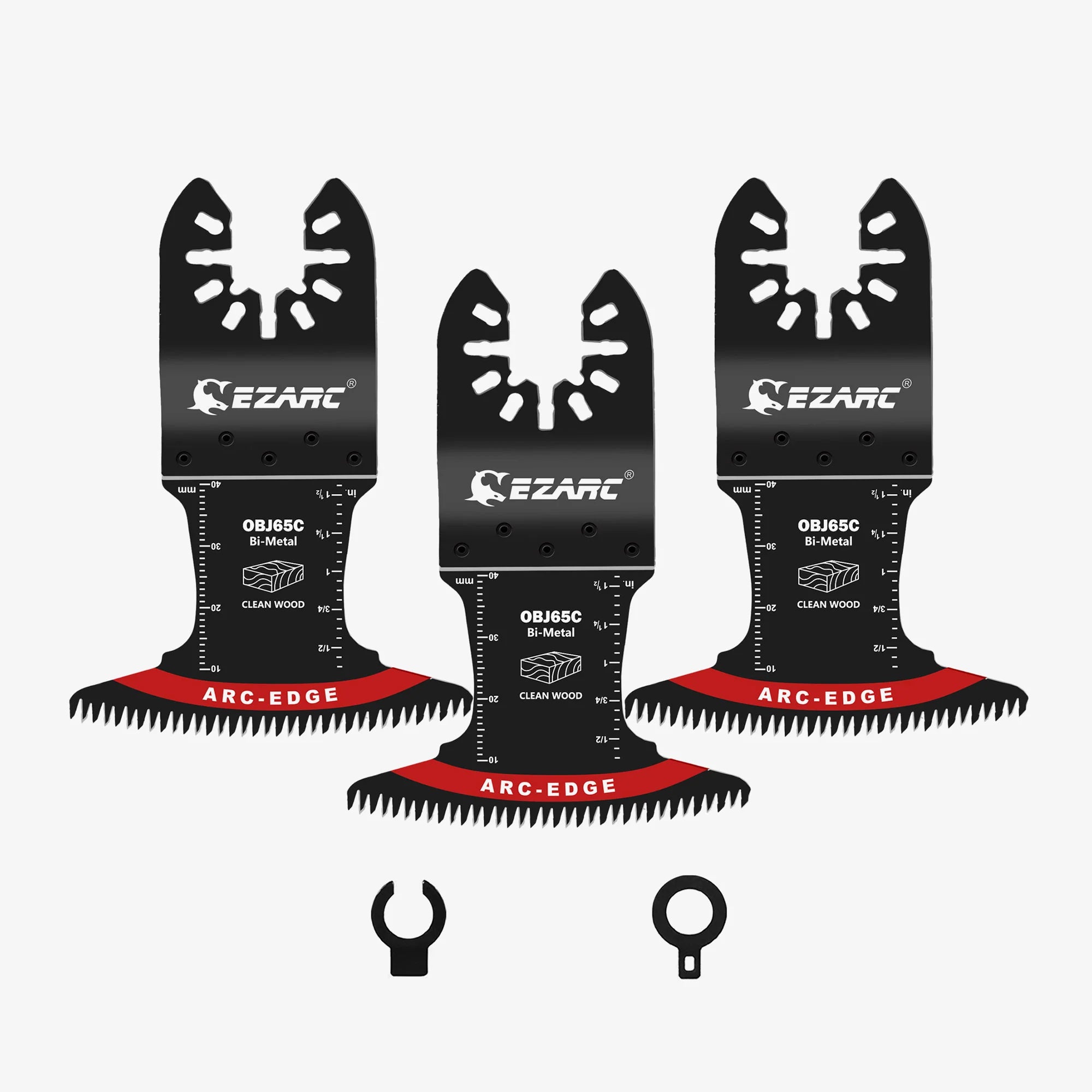 Extra-Long Arc-Edge Bi-Metal Japanese Tooth Oscillating Multi Tool Blade for Clean Cuts in Hard Wood & Plastic
