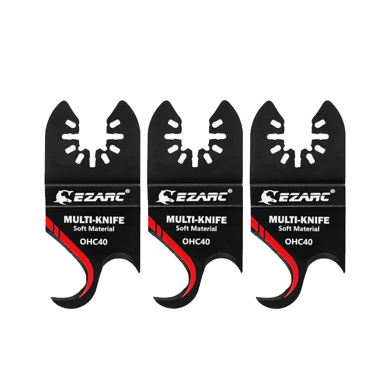 Oscillating Multi tool Hook Knife Blade for Cutting Soft Materials Roofing Shingles, PVC Carpet and Cardboard
