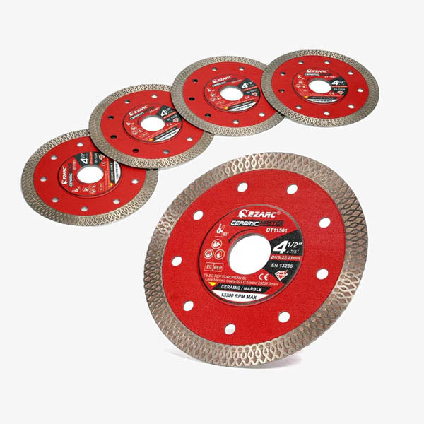 4.5/5/7/10 in. Super Thin Diamond Blade For Tile/Marble/Granite - EZARC Tools