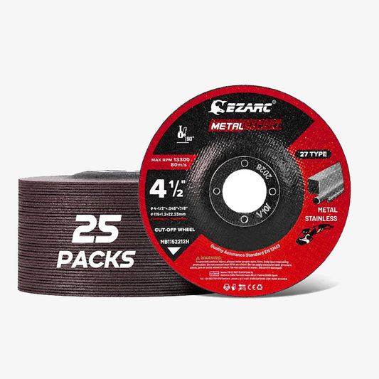 EZARC 4.5" Ultradünne Trennscheiben 25er-Pack für Metall & Edelstahl