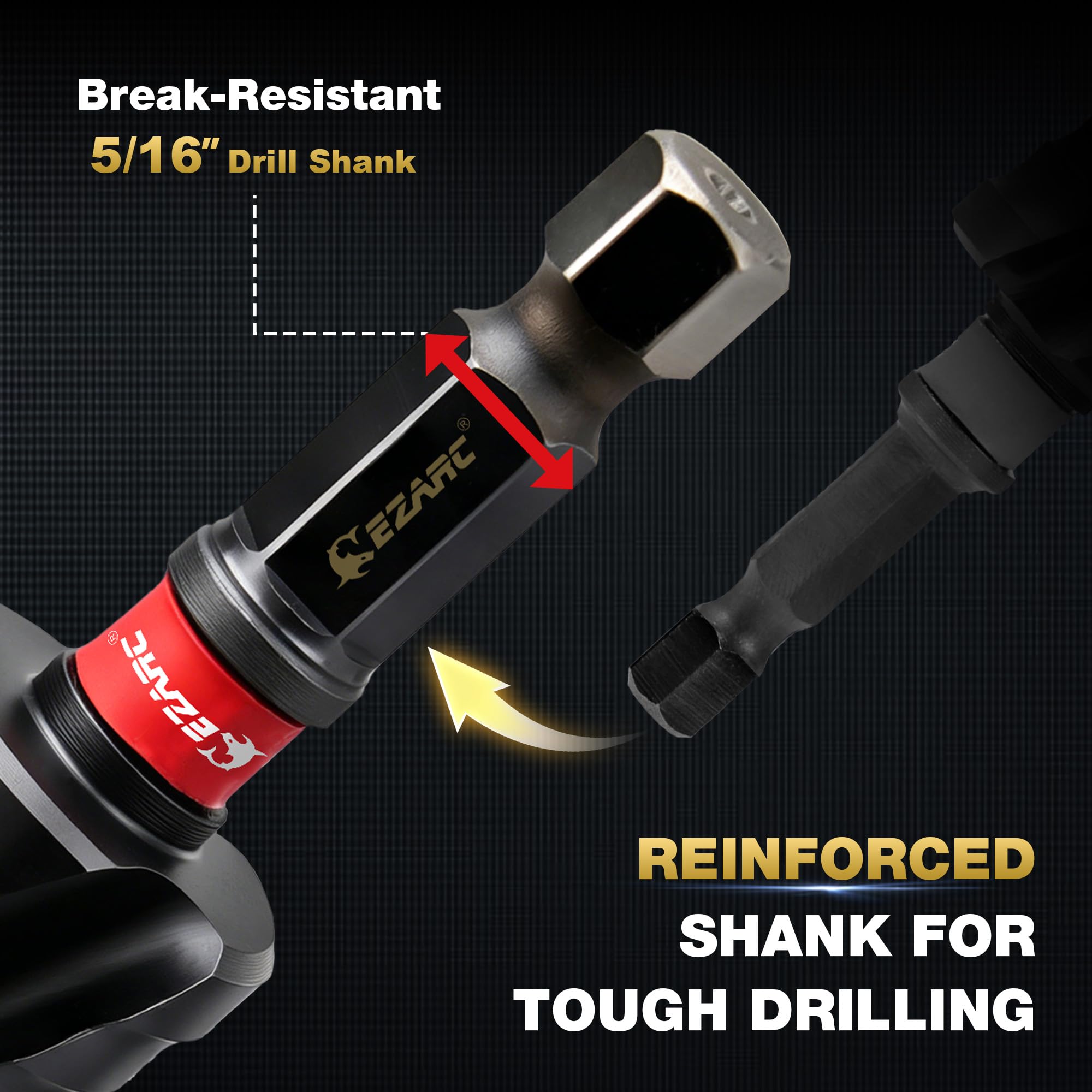 M35 Cobalt Wear-Resistant AlTiN Coated Step Drill Spiral Flute Unibit, for Stainless Steel, Aluminum, Plastic