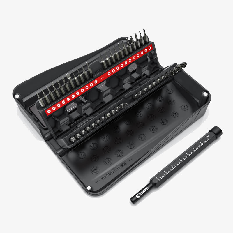 Precision Screwdriver Set 47 in 1 with Expandable Case Strong Magnetic S2 Screwdriver Bit & Extension Shaft