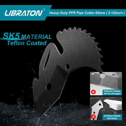 Libraton Heavy-Duty Ratchet Cutter – Up to 2-1/2", for PVC, PEX, PPR