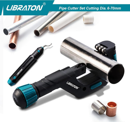 Libraton Copper Tube Cutter – 1/4"–2-3/4", Heavy-Duty, with Deburrer
