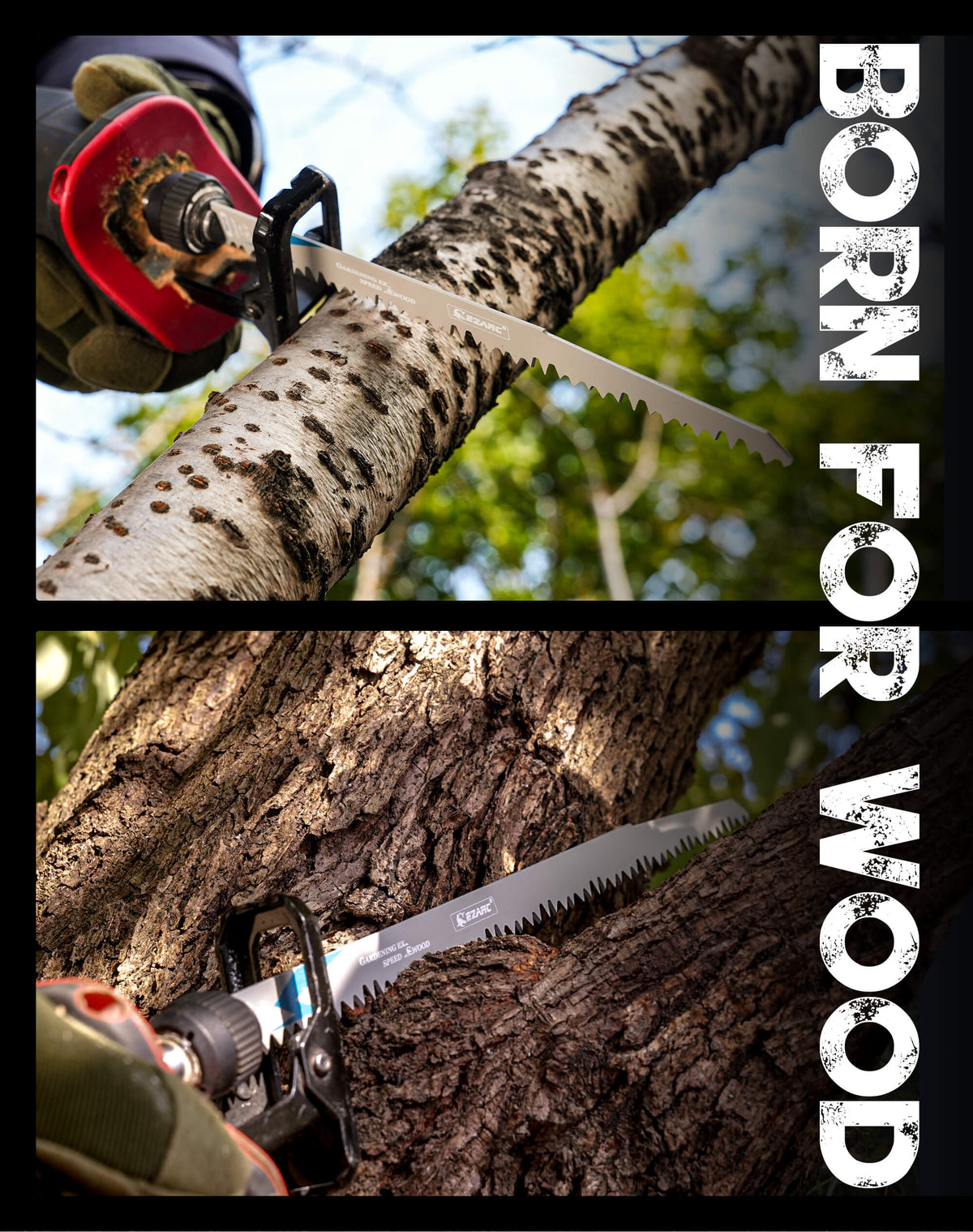 EZARC Wood Pruning Saw Blade Set for Tree Trimming & Wet Wood Cutting