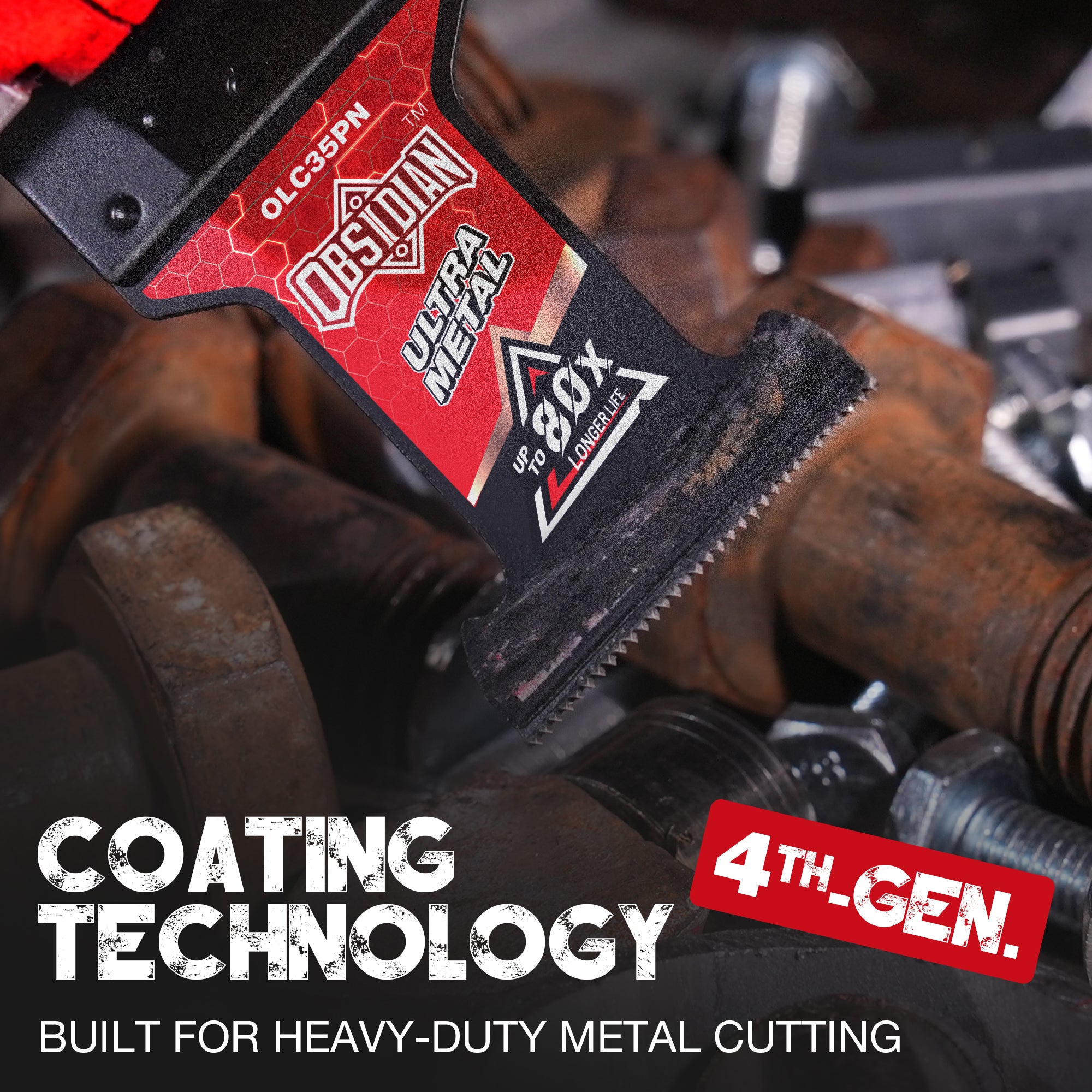 EZARC Gen 4 Obsidian Carbide Oscillating Saw Blades for Hard Metal, Na