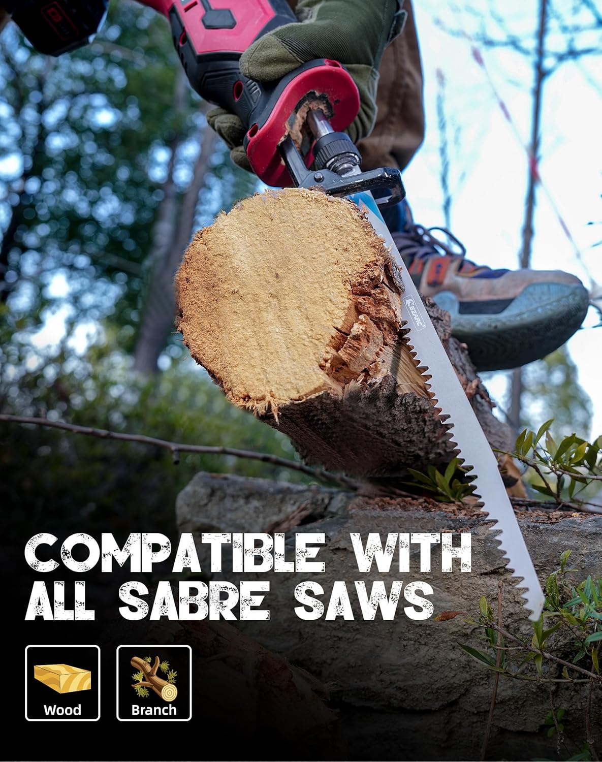 [Special Offer]CRV Sharp Ground Teeth Reciprocating Saw Blade For Pruning - EZARC Tools