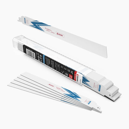 14TPI,6/9/12 in. Bi-Metal Reciprocating Saw Blade For Heavy Metal Cutting - EZARC Tools
