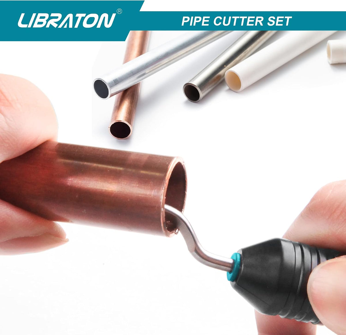 LIBRATON Copper Tube Cutter, 5/32-1-1/4 Inch, with Deburring Tool - 7