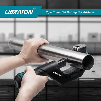 Libraton Copper Tube Cutter – 1/4"–2-3/4", Heavy-Duty, with Deburrer