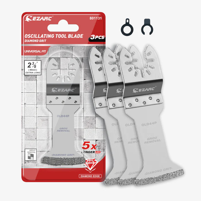 Diamond Oscillating Blade, Flush Cutting Oscillating Multi Tool Saw Blades for Grout Removal, Cleaning Mortar