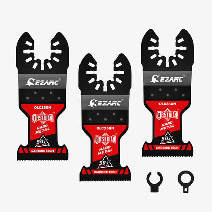 EZARC Obsidian Carbide Oscillating Saw Blades for Hard Metal, Nails, Bolts and Screws(3pcs) - EZARC Tools