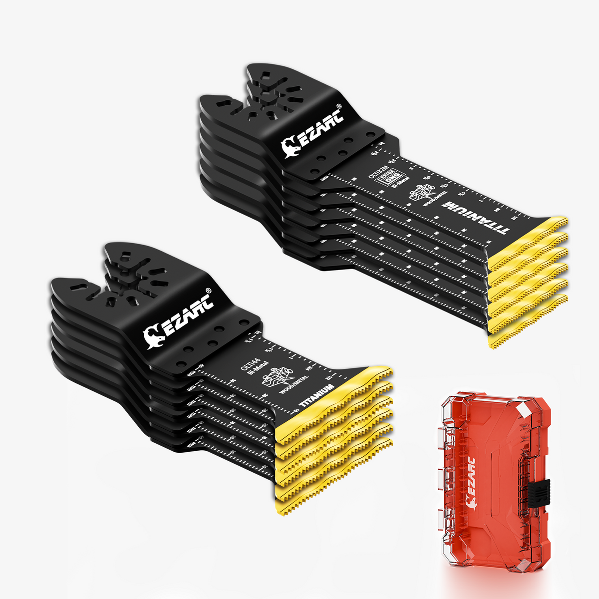 Standard Length & Extra-Long Oscillating Blades for Metal, Wood Nails, Screws, Plastic - EZARC Tools
