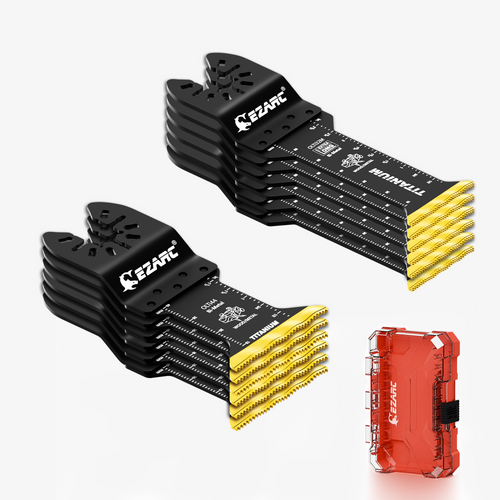 Standard Length & Extra-Long Oscillating Blades for Metal, Wood Nails, Screws, Plastic - EZARC Tools