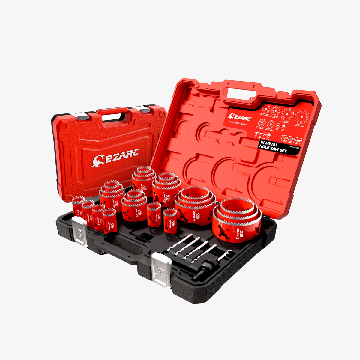 3/4"-4-1/2" Bi-Metal Hole Saw Kit 30PCS, Cuts Multi-Materials