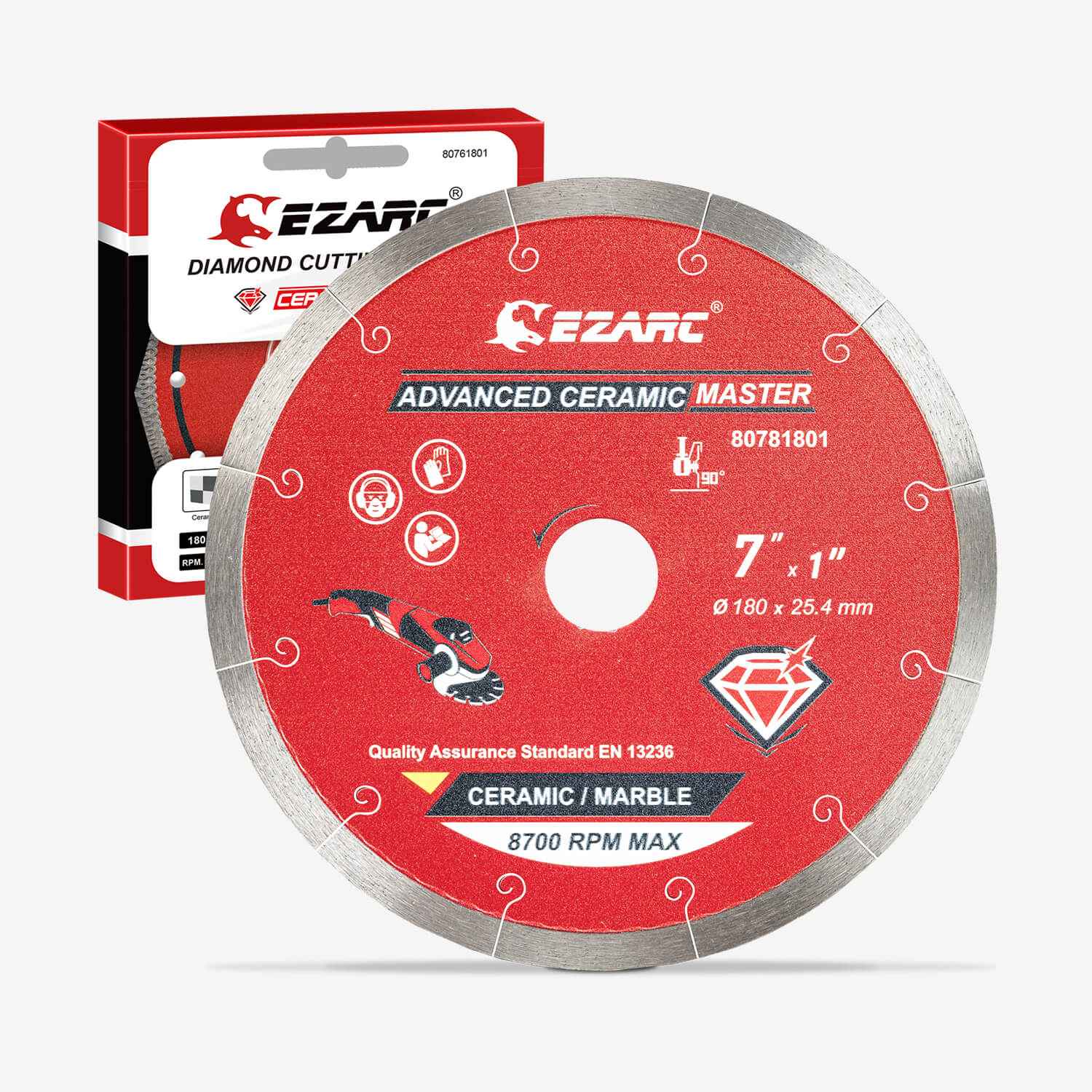 4-1/2 inch Advanced Ceramic Diamond Blade for Extra Clean Cutting Marble,Brick,Ceramic and Tile