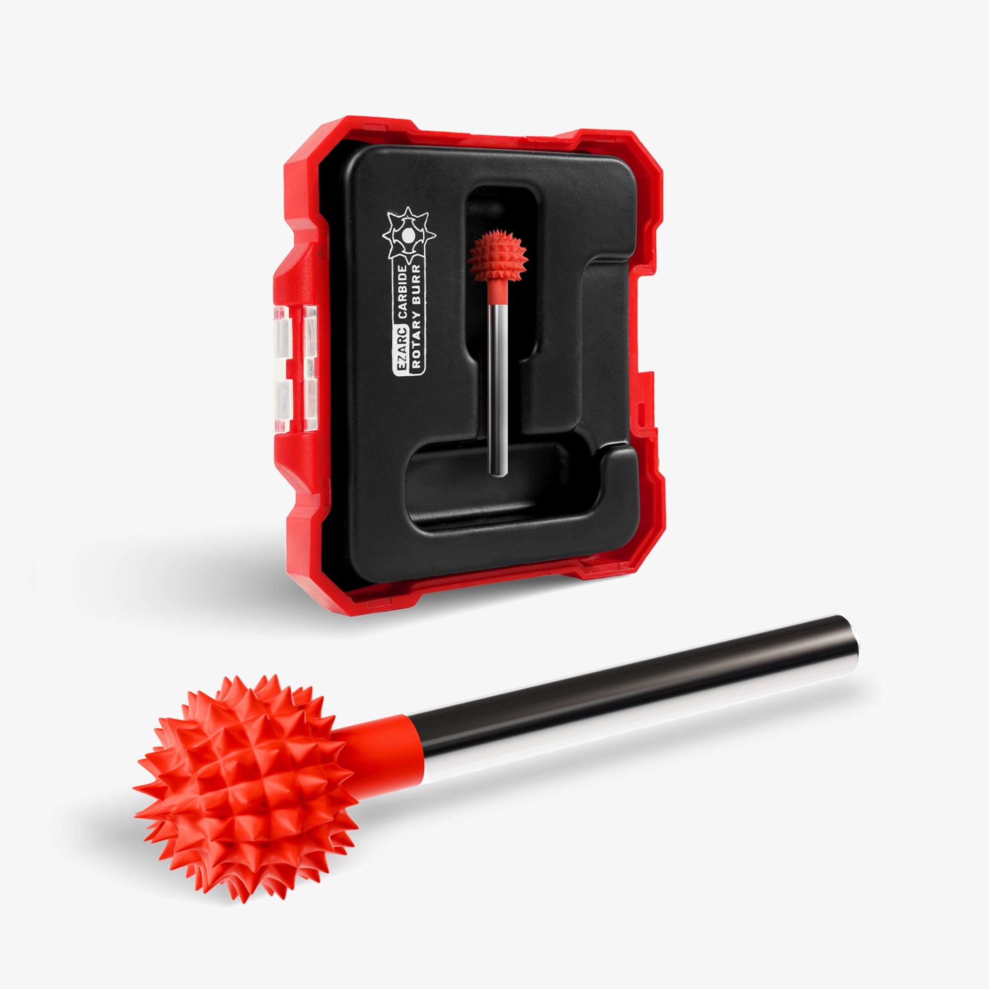 Extra-Coarse Tungsten Carbide Rotary Burr Set with Case For Wood Carving and Fast Material Removal - EZARC Tools
