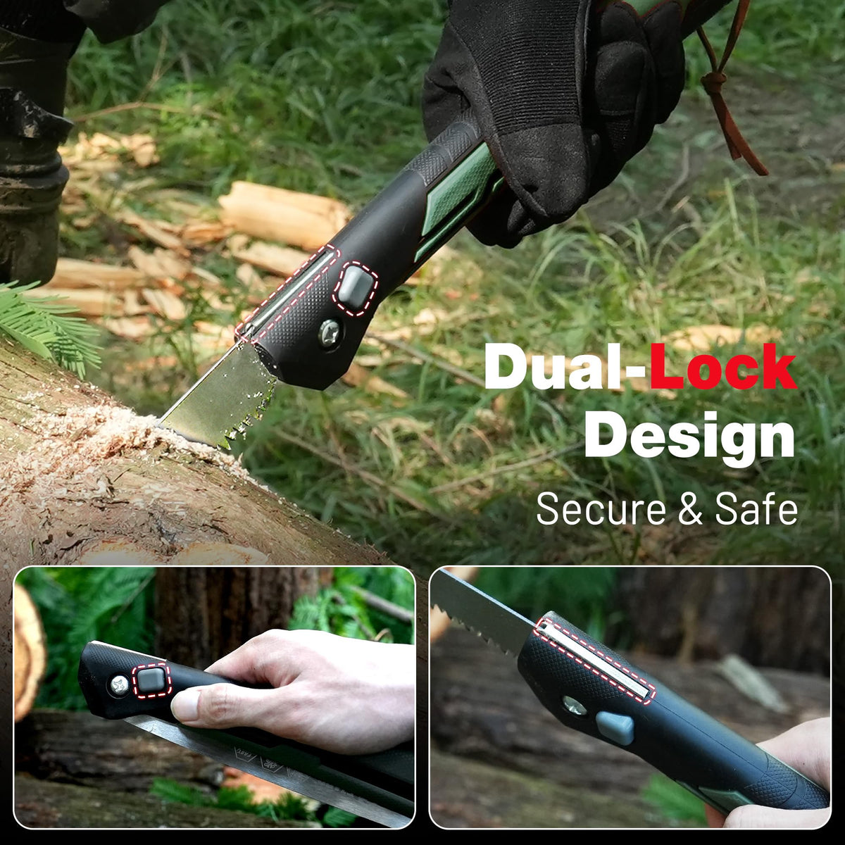 10.5 Inch Folding Pruning Saw, Hand Saw with Storage Pouch