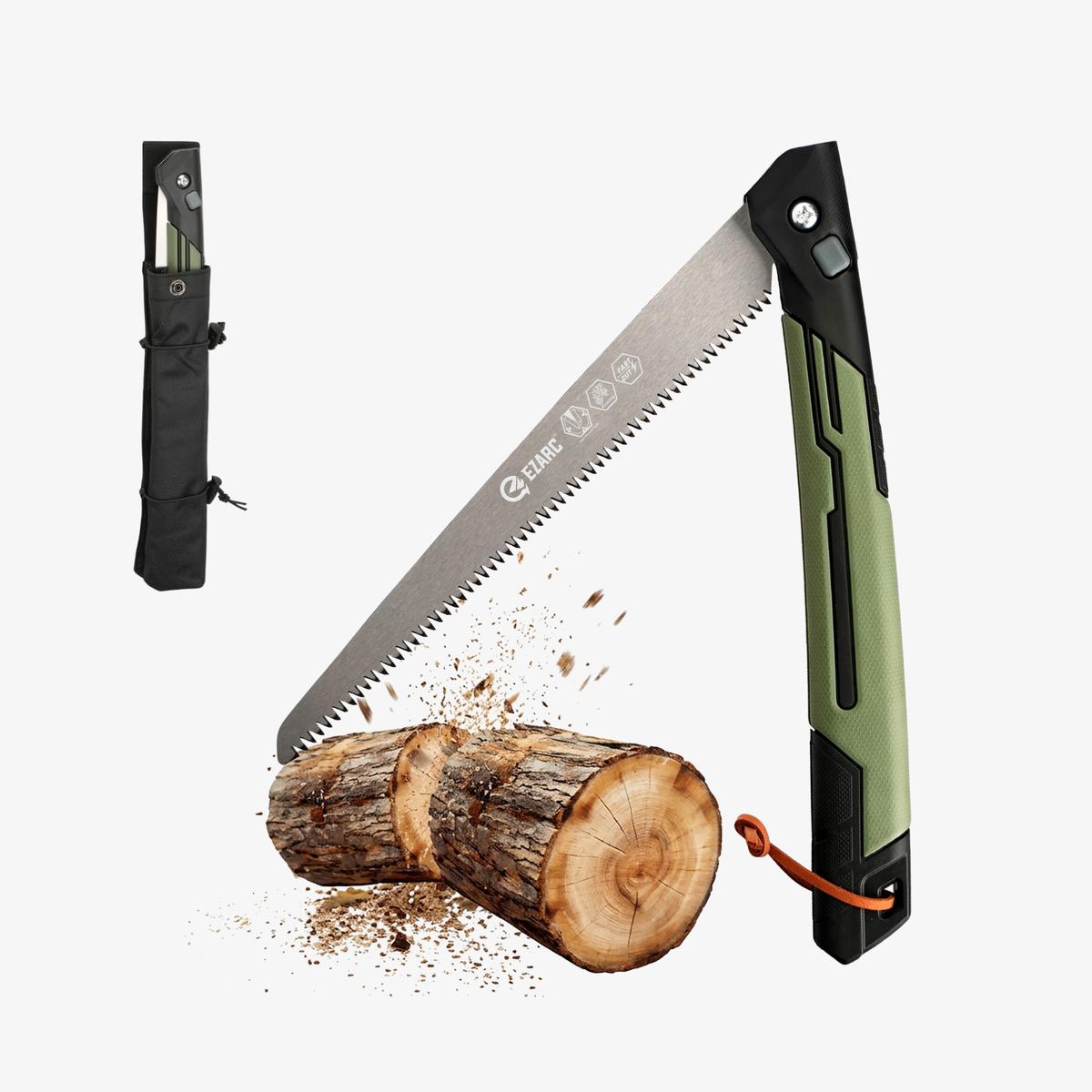 10.5 Inch Folding Pruning Saw, Hand Saw with Storage Pouch