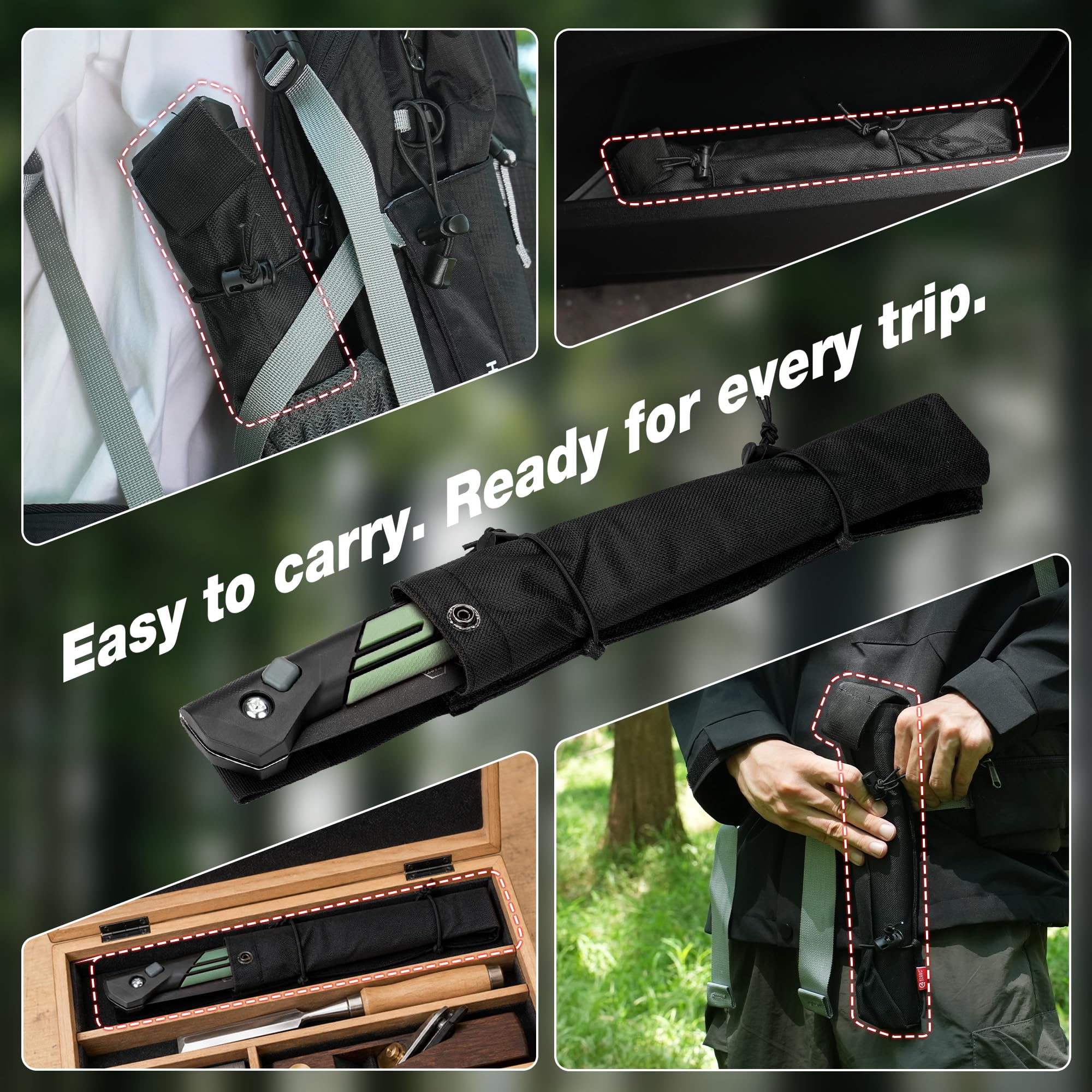 10.5 Inch Folding Pruning Saw, Hand Saw with Storage Pouch