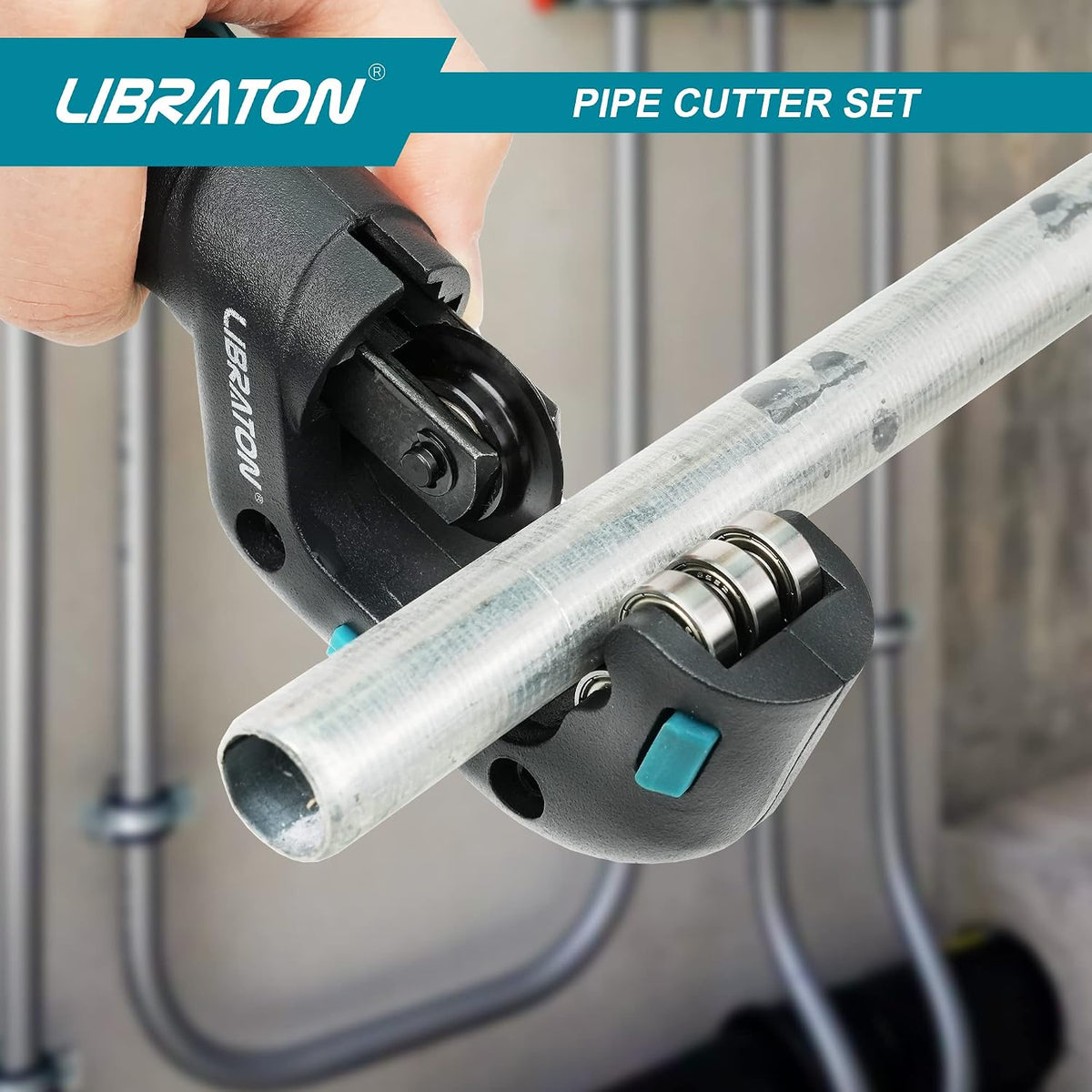 LIBRATON Copper Tube Cutter, 5/32-1-1/4 Inch, with Deburring Tool - 6